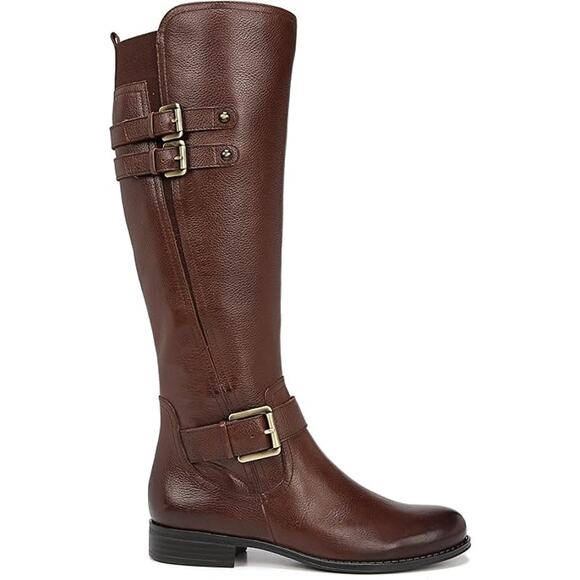 NWT Naturalizer Jessie Wide Calf Knee High Boots Chocolate Size 7W/Wide Calf - Picture 3 of 6